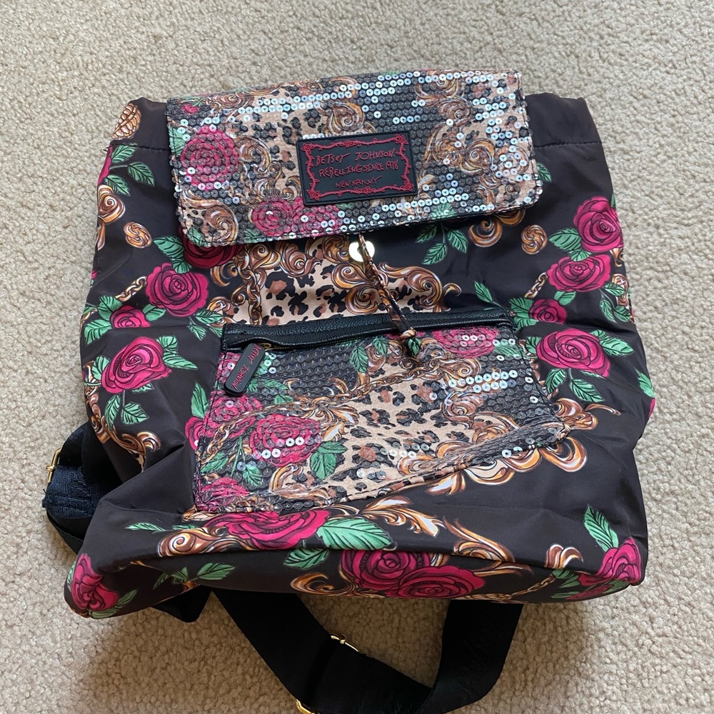Betsy Johnson backpack purse
